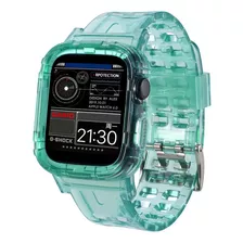 Correa Para Applewatch Silicona 38/40/41mm Vintage C Verde