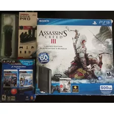 Play Station 3 500gb Edicion Assassin's Creed Iii+accesorios