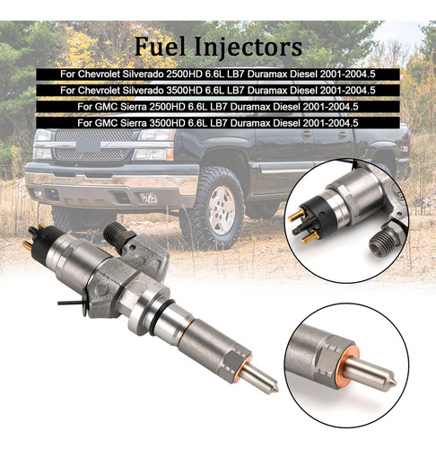 Inyector De Combustible Para Duramax Chevy Silverado 2500hd Foto 3