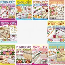 Kit 10 Revistas De Bordado Ponto De Cruz E Crochê Banho