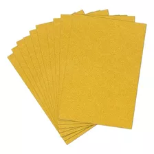 Papel Glitter 180g Dourado A4 - 20 Folhas