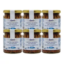 Pack C/6un File De Anchova Aliche Di Salerno 180g Para Pizza