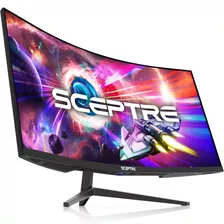 Sceptre Monitor Curvado Ultra Ancho Wqhd De 34 Pulgadas 3440 X 1440 R1500 Hasta 165hz Displayport X2 99% Srgb 1ms Imagen Por Imagen, Negro Máquina 2023 (c345b-qut168)