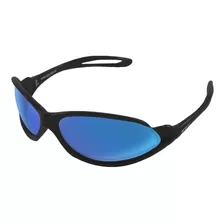 Óculos De Sol Spy 39 Open Standard Armação De Náilon Cor Preto-fosco, Lente Azul De Polímero Clássica, Haste Preto-fosco De Náilon