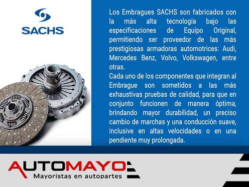 Embrague Volkswagen Bora L5 2.5l 2010 Sachs Foto 3