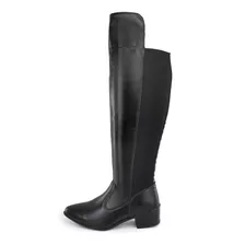 Bota Feminina Montaria Cano Longo Hipismo Ajuste Facil Linda