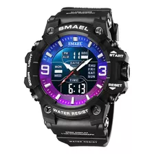 Smael 8049 Reloj Con Pantalla Doble Resistente Al Agua Hasta