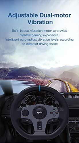 Pxn V9 Gaming Racing Steering Wheel, 270/900 Car Simulation Foto 5
