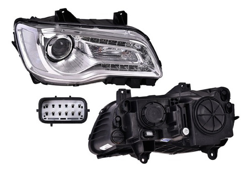 Kit 2 Faros (de Calidad) Chrysler 300 15-17 Depo Foto 2