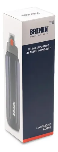 Termo Deportivo Botella Termica Bremen 600ml Acero Inox Dgm