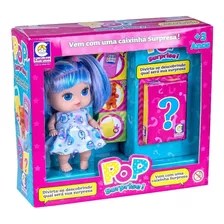 Bonequinha Cot Surprise Cabelo Azul Blue Da Cotiplás 