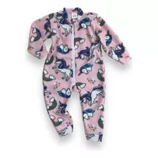 Jardineira Infantil Para Dormir Quentinho Pijama Estampado