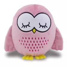 Coruja De Pelúcia 25cm Decoração Infantil Anti-alérgico Rosa