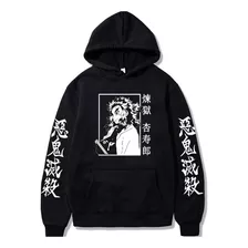 Sudadera Con Capucha Y2k Manga Anime Demon Slayer Para Hombr