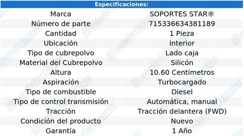 Cubrepolvo Junta Homocintica Int Silicn Bora L4 1.9l 07-10 Foto 2