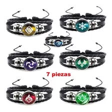 7 Pzs Joyería Genshin Impact Juego Cosplay Prop Pulsera