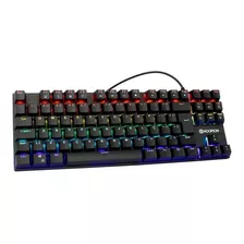 Teclado Mecânico Gamer Profissional Rgb Hoopson Tpc-075-pt Cor De Teclado Preto