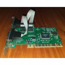 Placa Pci A 2 Puertos Serie Rs-232 Db9 Syba Sd-pci-2s