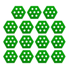 15x Almohadillas De Tracción Hexagonales Para Tablas Verde