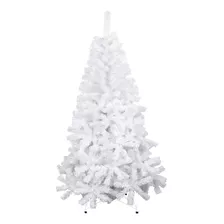 Árbol De Navidad Pino Navideño 1.90 M Grande Con Soporte Color Blanco