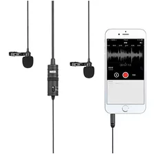 Micrófono Dual Lavalier Para Cámara De Smartphone 1574m Boya