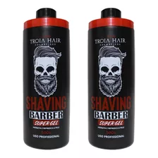 2 Shaving Para Barbear Tróia Hair 500gr Original Refrescante