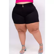 Shorts Feminino Plus Size Lannes Super Lycra