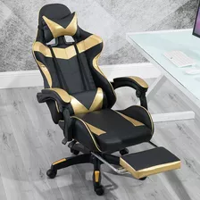 Cadeira Gamer Racing E Escritório Com Encosto De Pernas