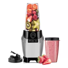 Licuadora Y Procesador Nutri-blender Max 1000w Masterchef Color Plateado