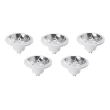 Kit 5 Lâmpadas Led Ar111 12w 24g 2700k Branco Quente Intral