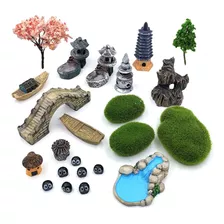 Trasfit Juego De 23 Accesorios De Jardín Zen, Mini Kit De Ar