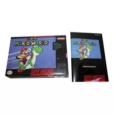 Caja Custom Y Manual Custom Para Super Mario World Snes