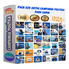 Pack Canva Campanha Política Templates Editáveis 230 Artes