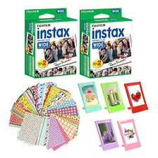 Película Instantánea Instax Wide, Paquete De 2, 40 Ho...