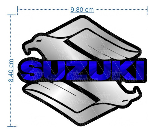 Par Calcomania Sticker Suzuki Eagle Aguila Logo Efx Moto Ss Foto 2