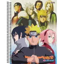 2x Caderno Capa Dura Naruto Amigos - 10 Matérias 160 Folhas