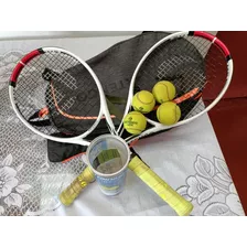 Combo 2 Raquetas Tennis Artengo Adulto+4 Pelotas Tb Artengo 