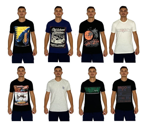 Kit 20 Camisetas Camisas Masculinas Revenda Atacado Promoção