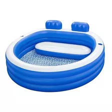 Piscina Familiar Splash Paradise 231x219x79cm - Bestway Color Azul