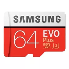 Tarjeta De Memoria Samsung Mb-mc64ga/am Evo Plus Con Adaptador Sd 64gb
