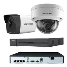 Kit 2 4 6 8 De Camaras De Seguridad Ip 2mp Nvr Poe Hikvison