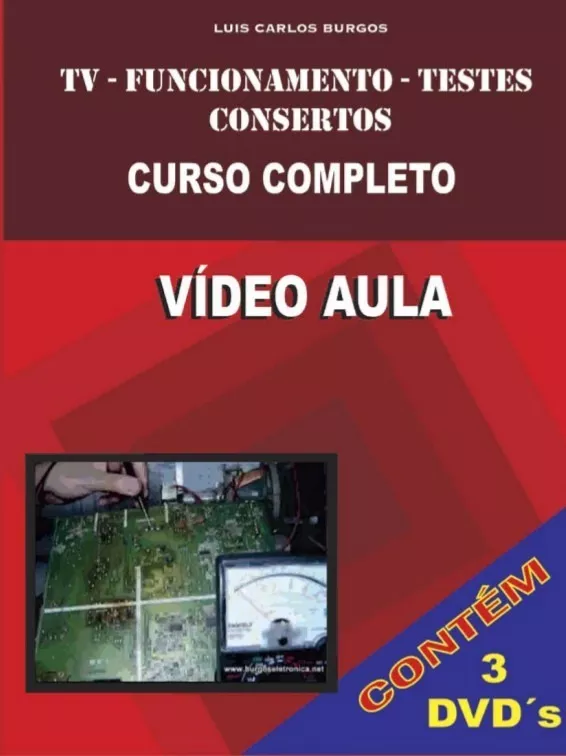 Dvd Aula Físico,tv,funcionamento E Testes.col.3 Volumes