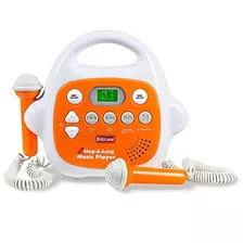 Reproductor De Música Mp3 Para Niños Karaoke Machine, Con 2 