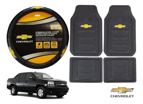 Tapetes 4pz Chevrolet + Cubrevolante Avalanche 2007 A 2013