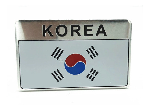 Emblema Metlico Bandera De Korea D Sur Hyundai Kia Ssanyong Foto 3