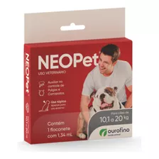 Neopet Caes Antipulgas 10kg A 20kg Pipeta 1,34ml Carrapato