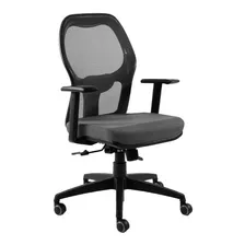 Silla Gamma Oficina Con Apoyo Lumbar Base Negra