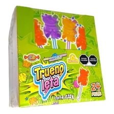 Dulces Para Fiestas Paletas Trueno Leta Las Delicias 24pz