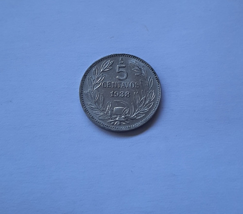 Moneda 5 Centavos Año 1938