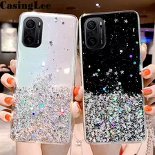 Funda Para Xiaomi Poco F3 Stars Moon Glitter Bling